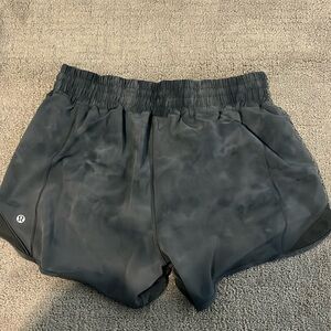 Lulu lemon size 10 grey tie die shorts.